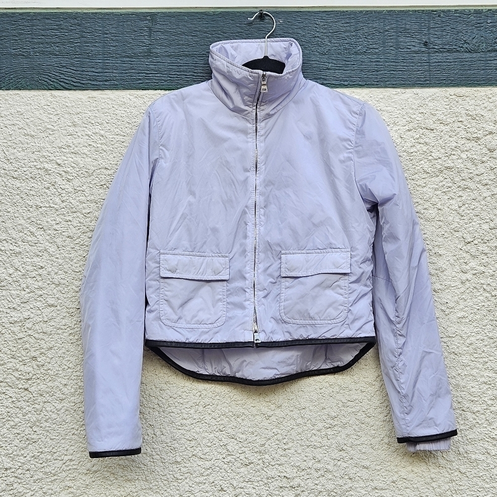 Prada y2k short light purple nylon winter jacket size IT 42 US 6